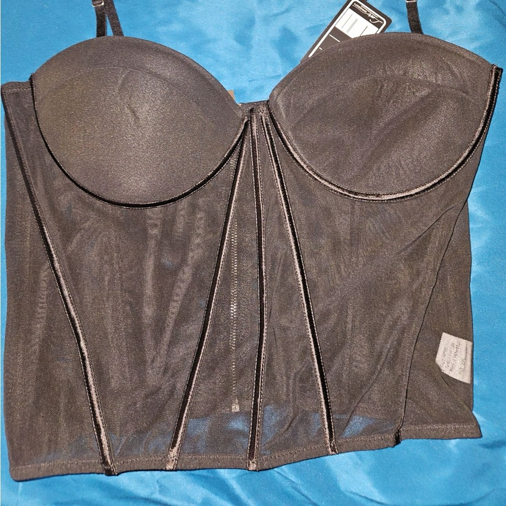 Sexy sheer plus size bustiers